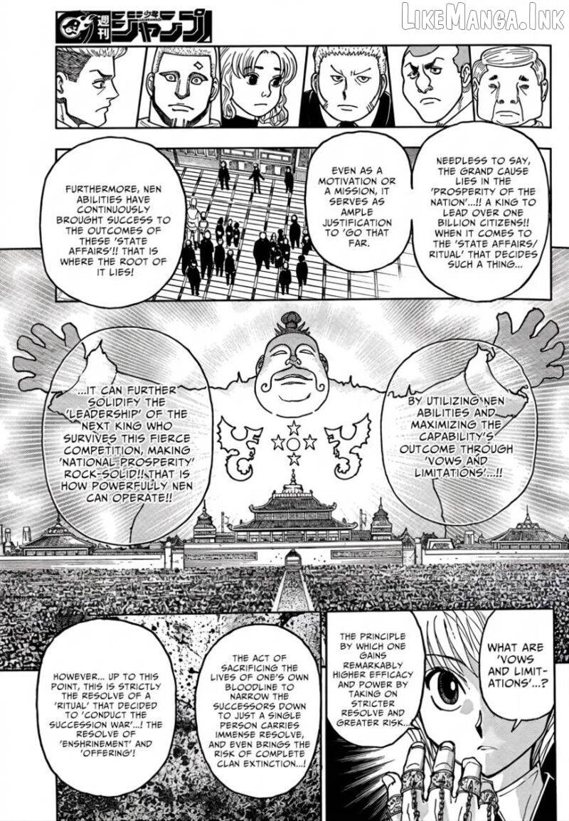 Hunter x Hunter, Chapter 411 image 14